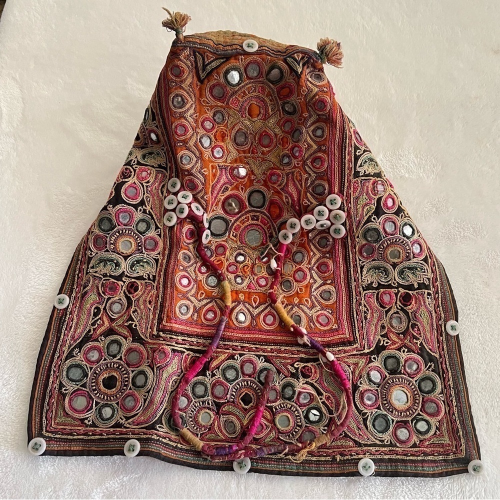 Vintage hand Embroidered Banjara kid's cap